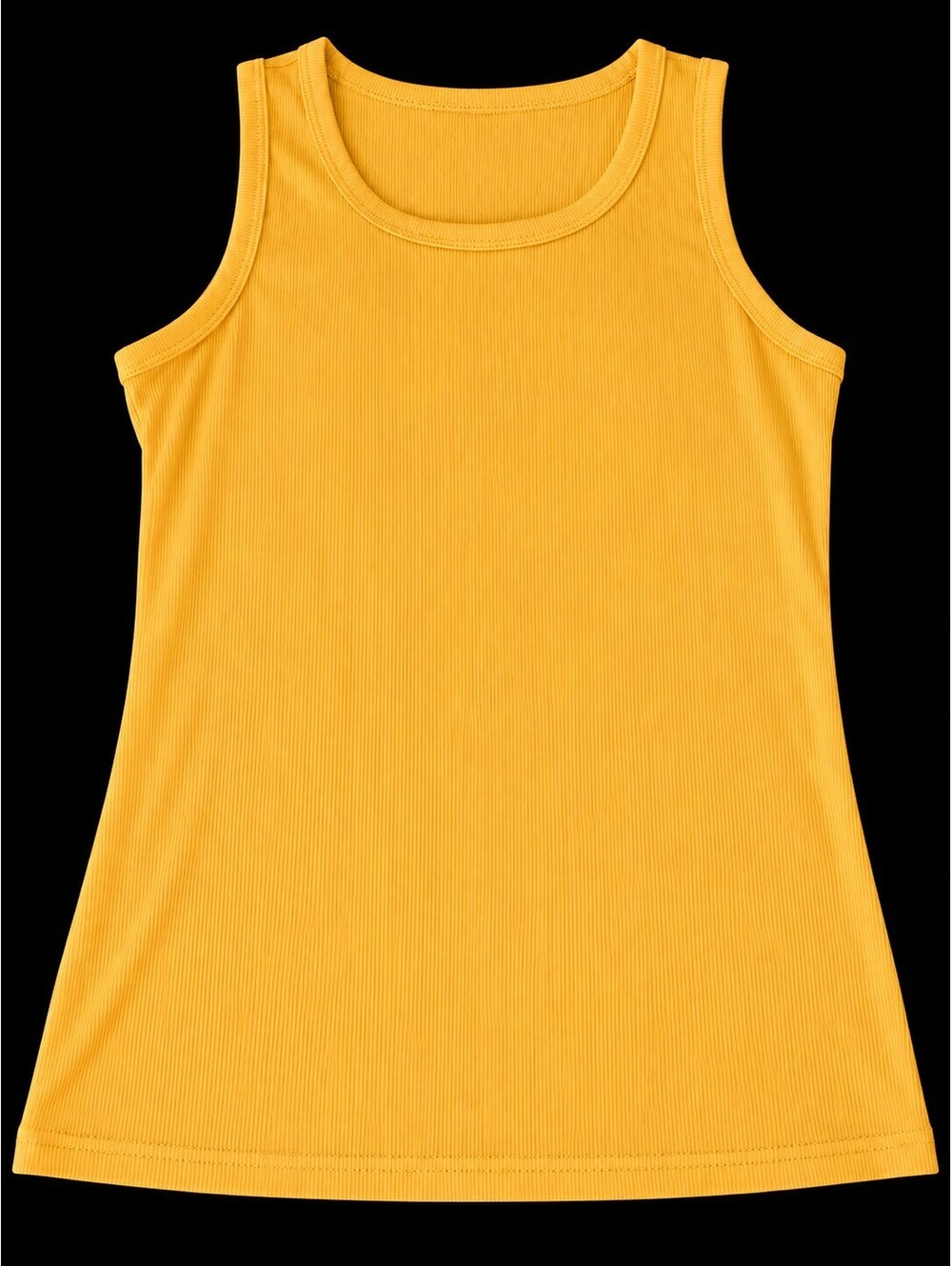 Anlu Yellow Sleeveless Tank Top With Bra Padding size L